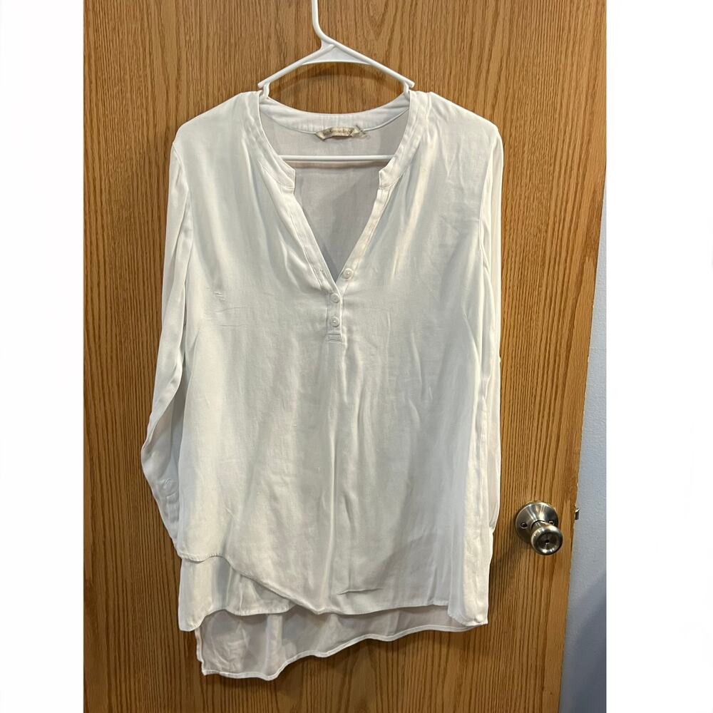 Soft Surroundings Lightweight Gauzy Long Sleeve Top Women's Size Large